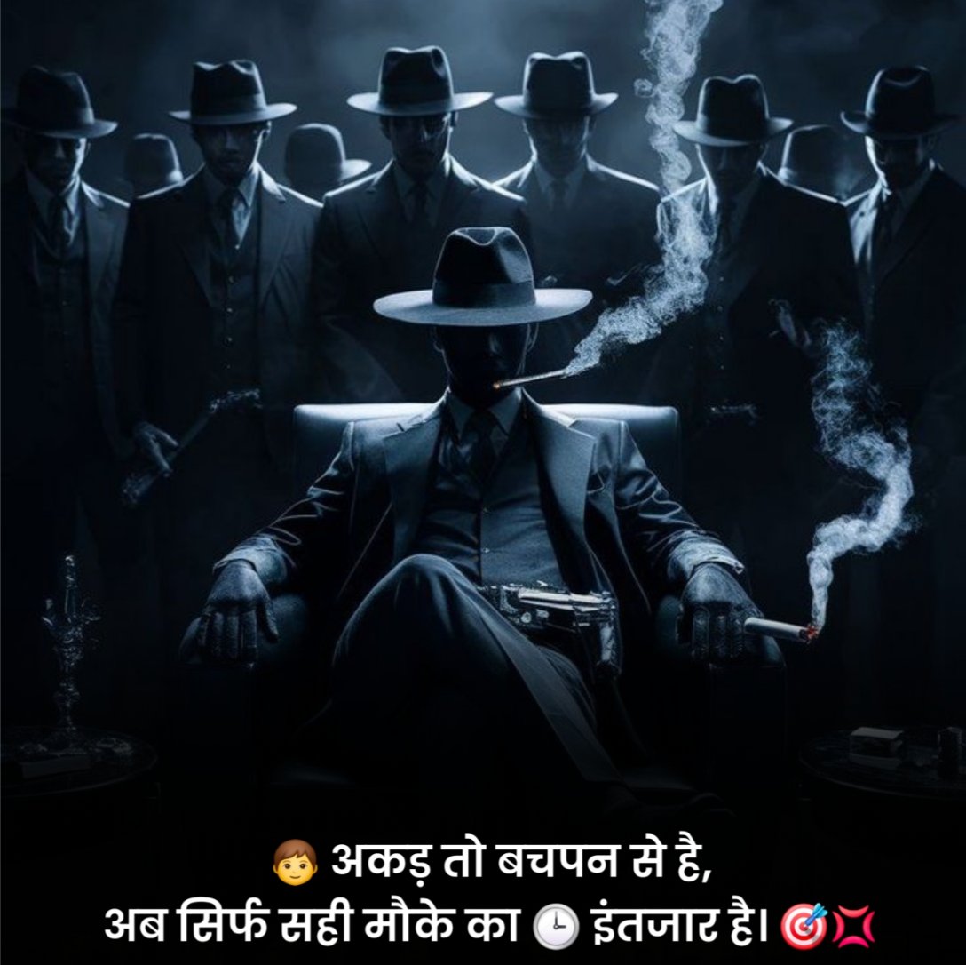 Attitude Gangster Shayari 
